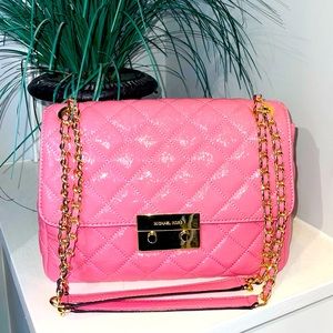 Michael Kors: Sloan Extra Large Shoulder Bag Quilted Leather Misty Rose
